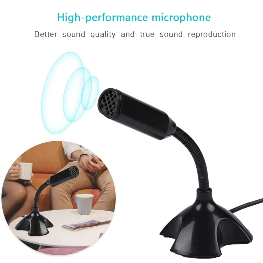 desk usb microphone computer laptop pc gooseneck microfono mic with stand for tik tok live streaming gaming microfone free global shipping