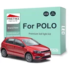 Комплект светодиодсветильник Ки для VW POLO, 6R, 6C, 9N, 9N3, 6N, 6N1, 6N2, 1994-2017, купольная карта, освещение багажника для чтения, Canbus без ошибок