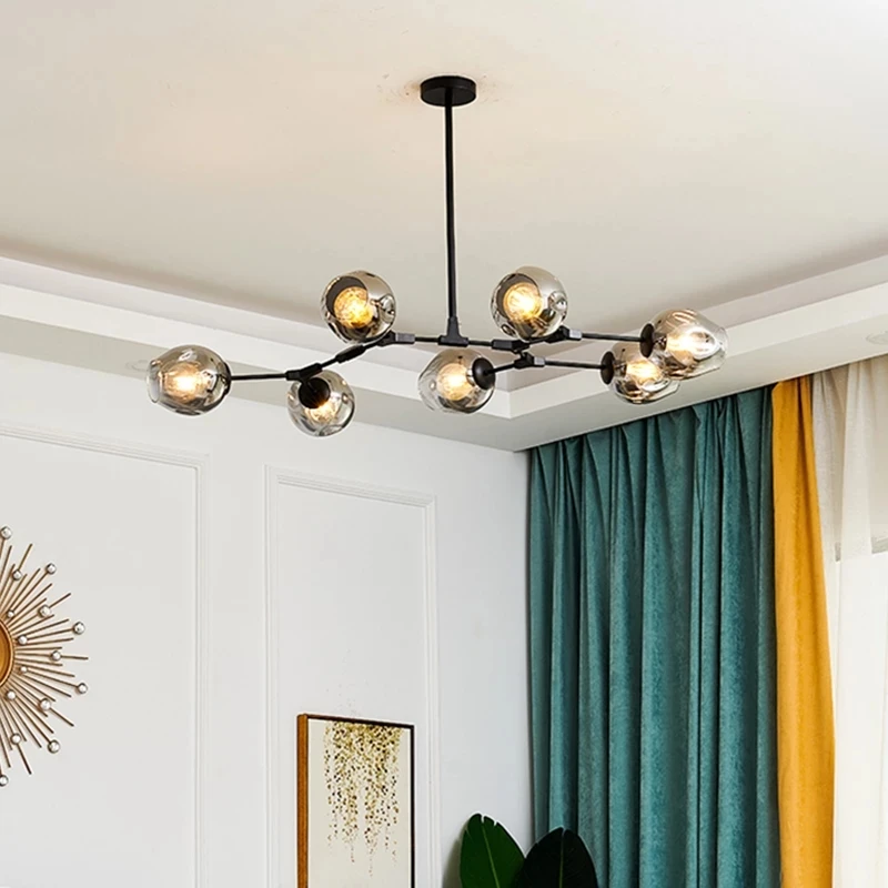 Современный светодиодный Люстра для Гостиная Спальня вилла подвесной Lmaps Nordic