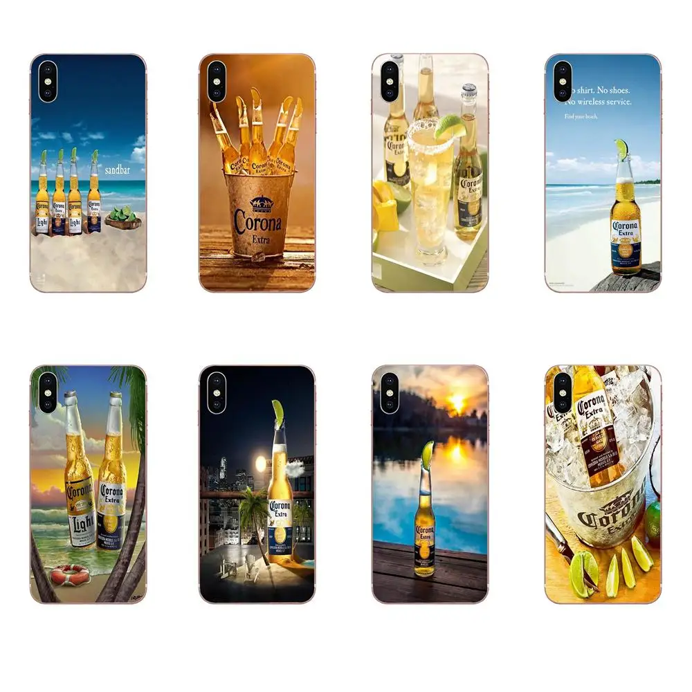 Birra пиво corona ультра тонкий чехол для телефона Apple IPhone X XS Max XR 4 4S 5 5C 5S SE 6 6S 7 8