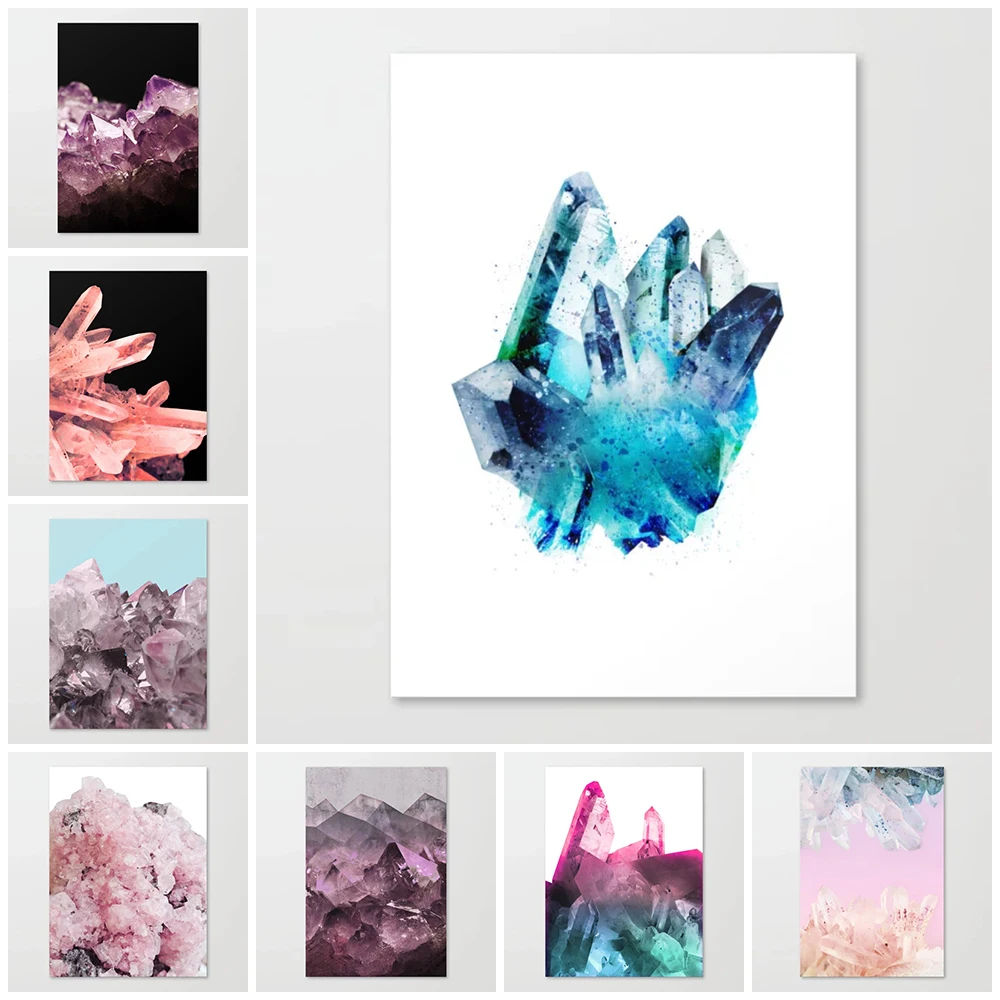 

Self-adhesive Wall Stickers Prints Painting Crystal Pictures WallMinimalism Home Decor Art Bedside Background Classic Poster