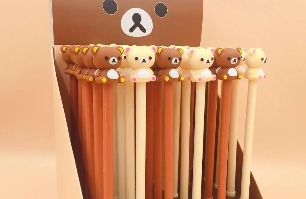 Корейская творческая гелевая чернильная ручка в виде медведя животного кавайная