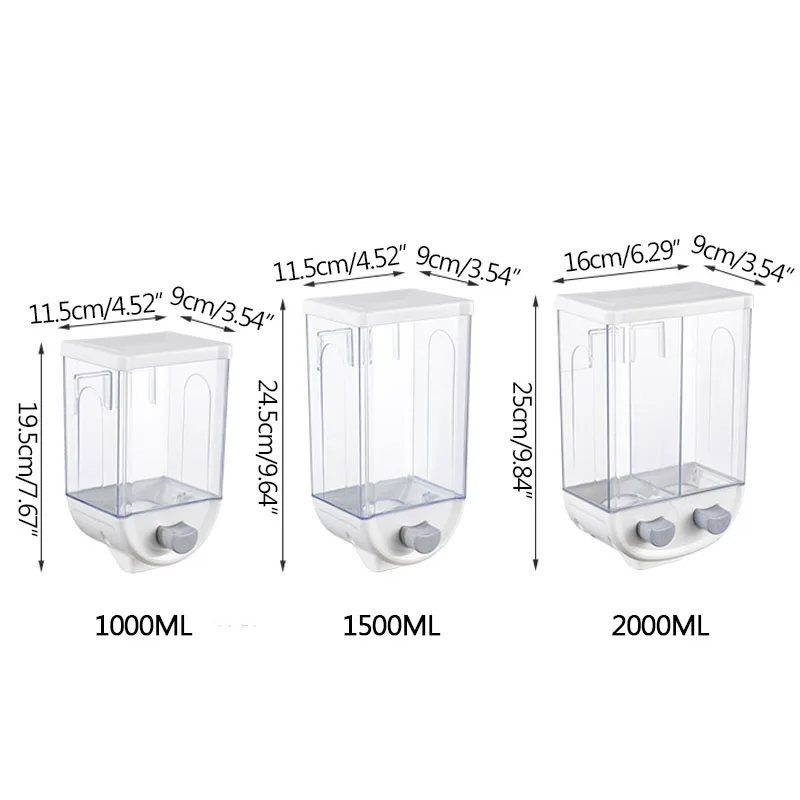 

Push-Type Storage Tank Wall Shelf Kitchen Storage Containers Food Storage Plastic Box Moisture-Proof Sealed Organization