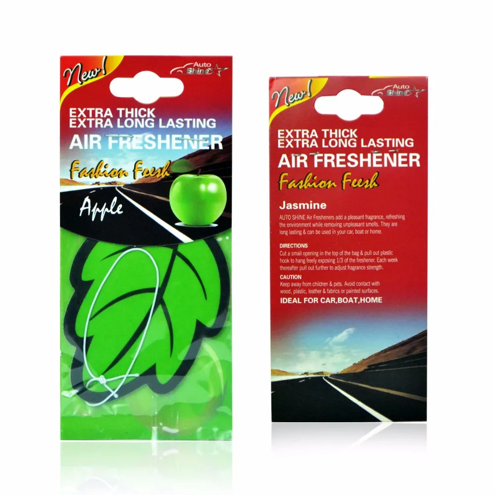 

6PCS Car Air Freshener Natural scented tea paper Auto Hanging Vanilla perfume fragrance Leaf Shape car accessories interior