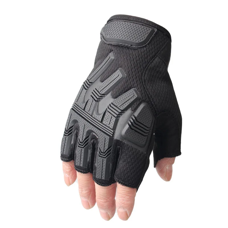

Outdoor Cycling Motorcycle Gloves Men's Mountaineering Fitness Antiskid Protection Half Finger Tactical
