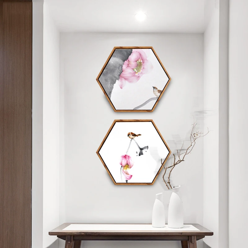 Шестиугольная Картина на холсте постеры и принты картина маслом настенное