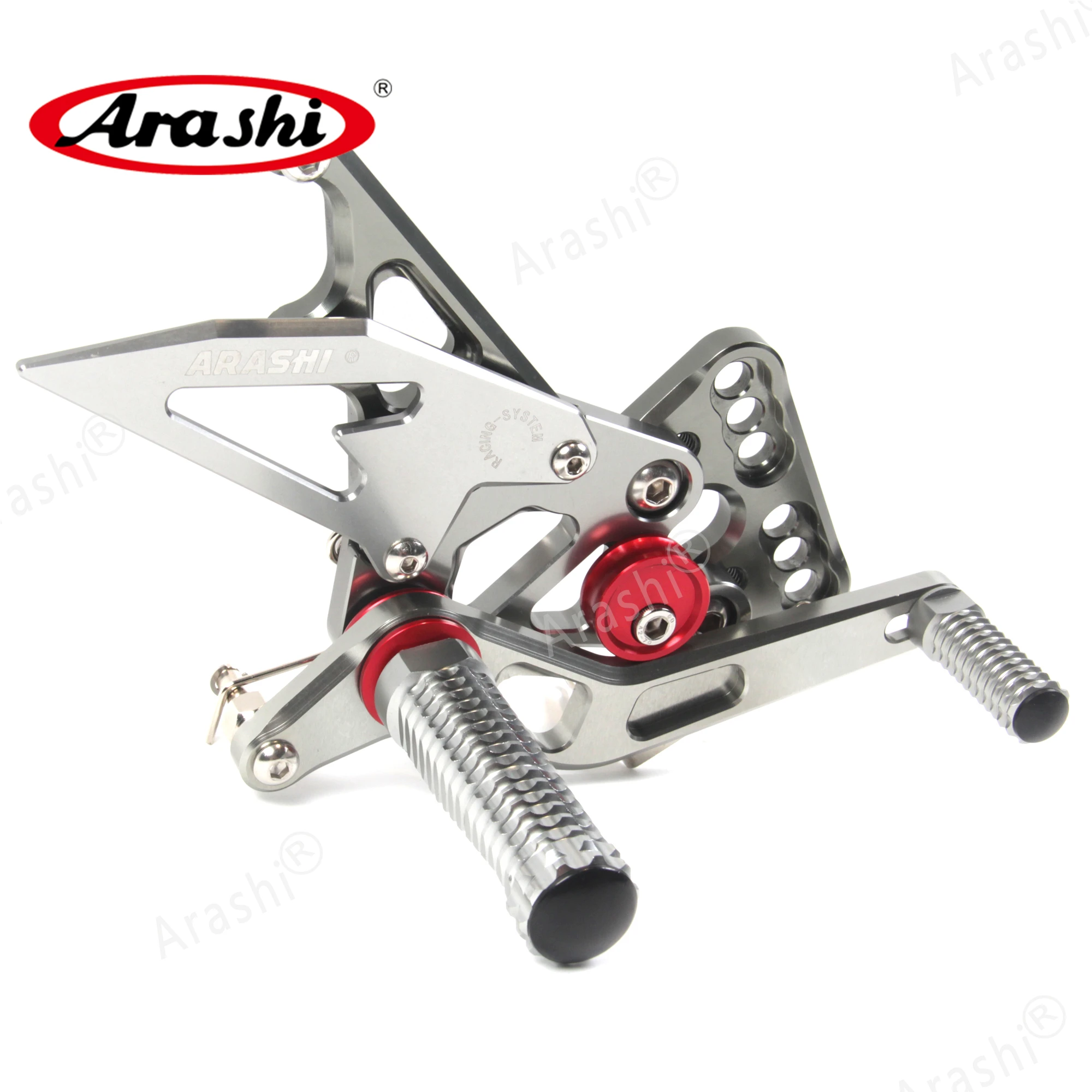 ARASHI CNC Регулируемые подножки для SUZUKI GSX R GSXR 1000 GSX1000R 2005 2006 аксессуары