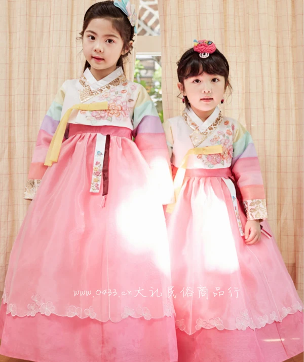 Платье для девочек на заказ традиционное корейское платье ханбок детей