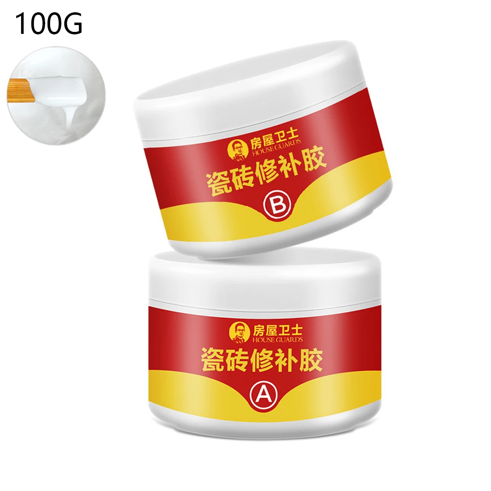 

Porcelain white Tile Repair Agent Ceramic Paste Floor Tile Adhesive Strong Adhesive Marble Super Fix Repair Home Floor Tiles