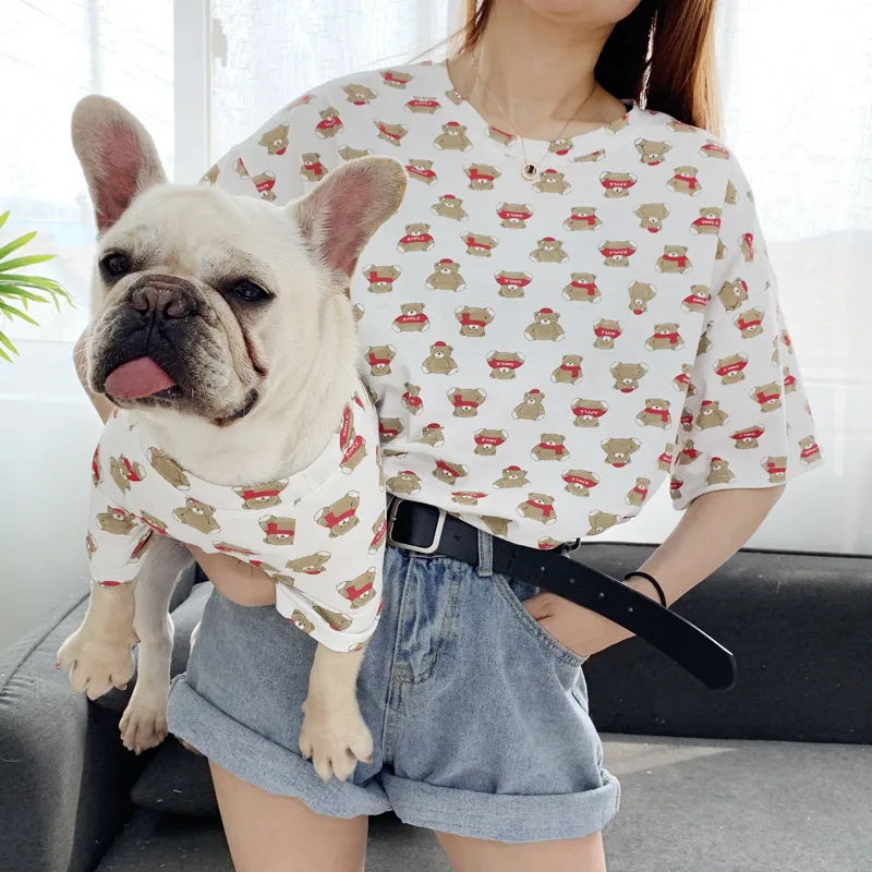

Summer Dog T Shirt Pet Clothes For Small Medium Dogs Cartoon Costume French Bulldog Puppy Outfit Chihuahua Pug Pitbull Clothing