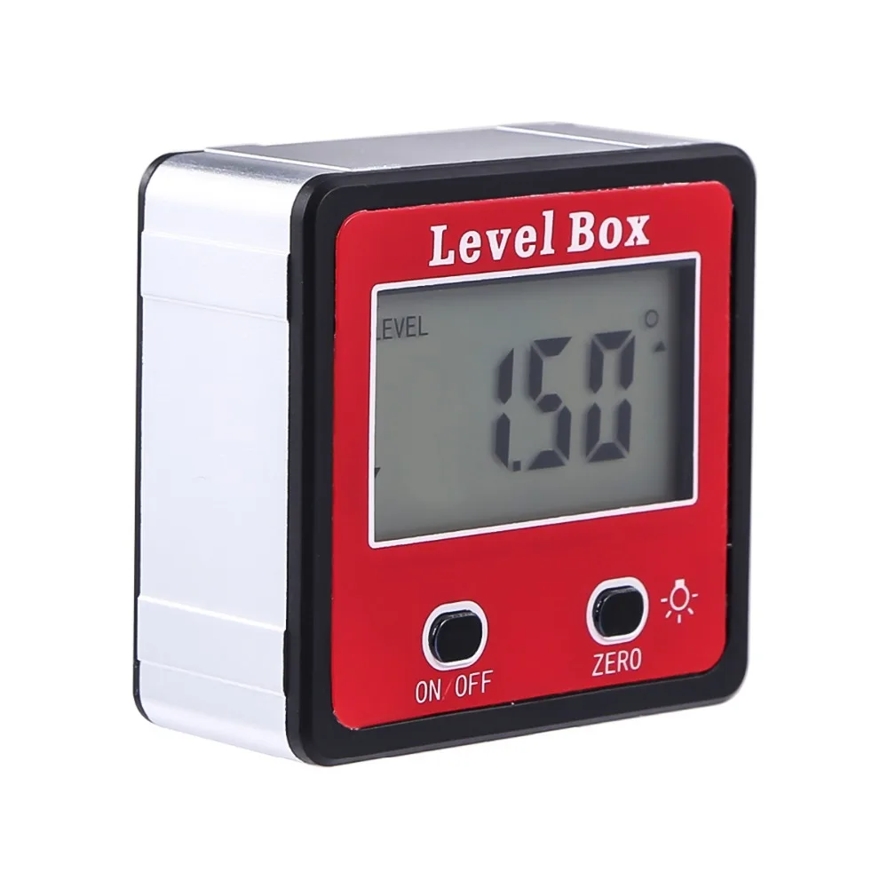 2-Key Digital Protractor Inclinometer Angle Finder Meter Gauge Electronic Level Box With Magnetic Base | Инструменты