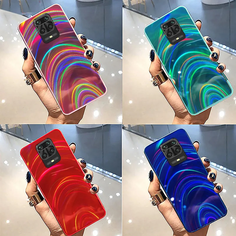 Роскошный 3D радужный Блестящий зеркальный чехол для телефона Xiaomi Redmi Note 9S 9 8 Pro Max