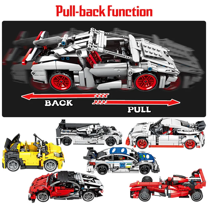 Конструктор гоночный автомобиль сделай сам сборный суперкар функциональная