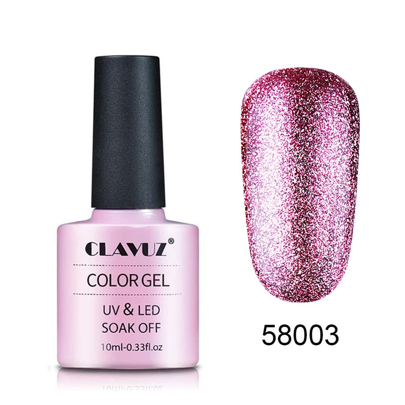 CLAVUZ 10 мл Платиновый + металлический титановый серебристый эффект лак для ногтей