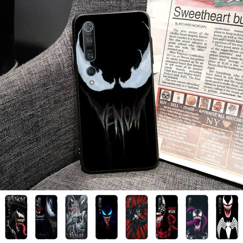 VENOM изготовленный на заказ мягкий чехол для телефона Redmi Note 7 7A S2 8 8lite 10 10Lite 5Plus Note9