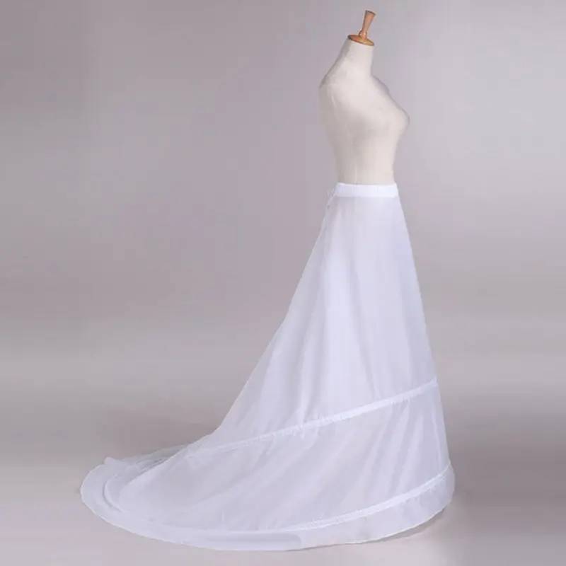 

Свадебное платье для невесты, юбка со шлейфом, Нижняя юбка без пояса, 2 ободка, эластичная талия, регулируемые юбки-годе