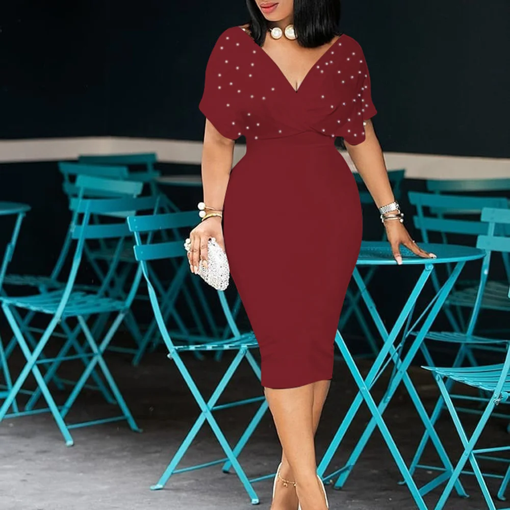 Вышитое бисером вечернее платье-Русалка с V-образным вырезом большие размеры 2020 |