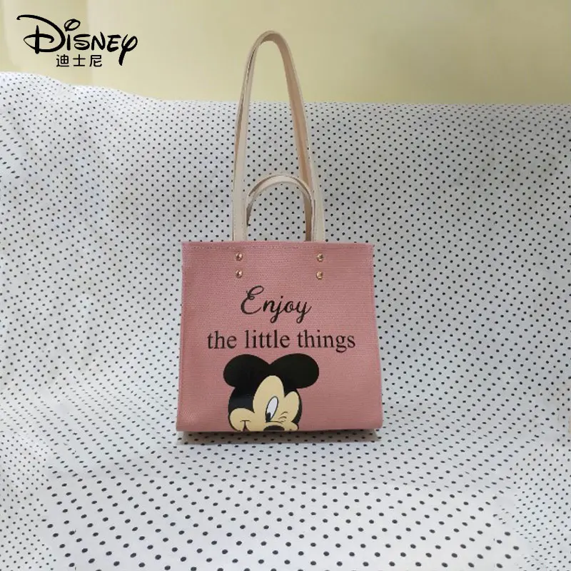 

Disney New Mickey Canvas Casual Women Tote Bag Girl Student Luxury Women Shoulder Bag Handbag Messenger Bag Ladies Shopper Bag