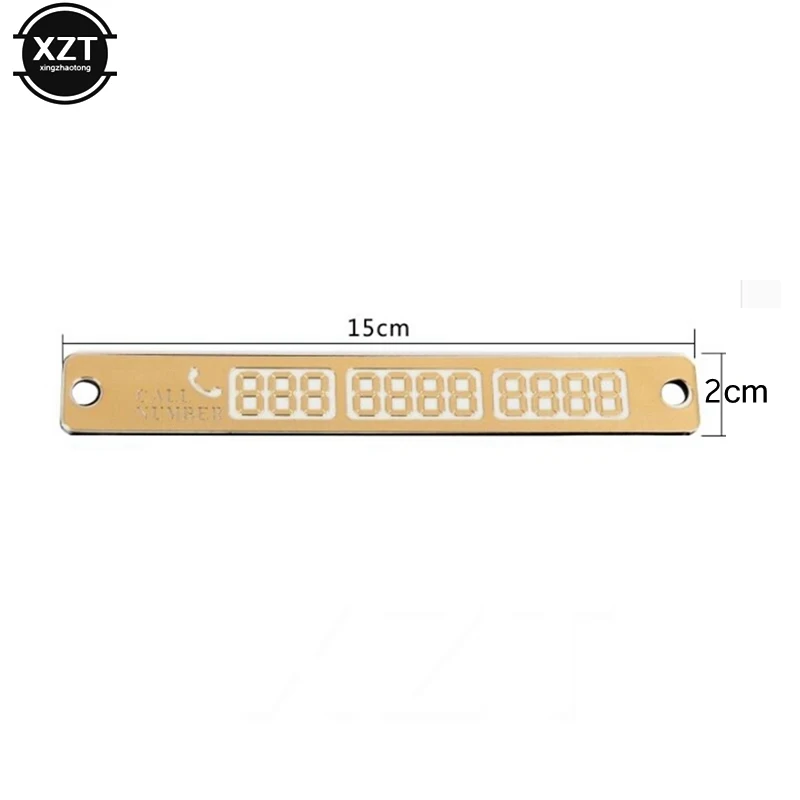 Временная автомобильная парковочная карта наклейка с номером телефона ночная