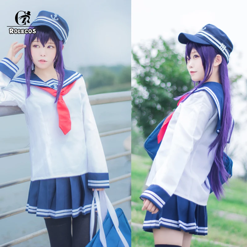 ROLECOS игра Kantai Коллекция косплей женская сексуальная школьная форма костюм с