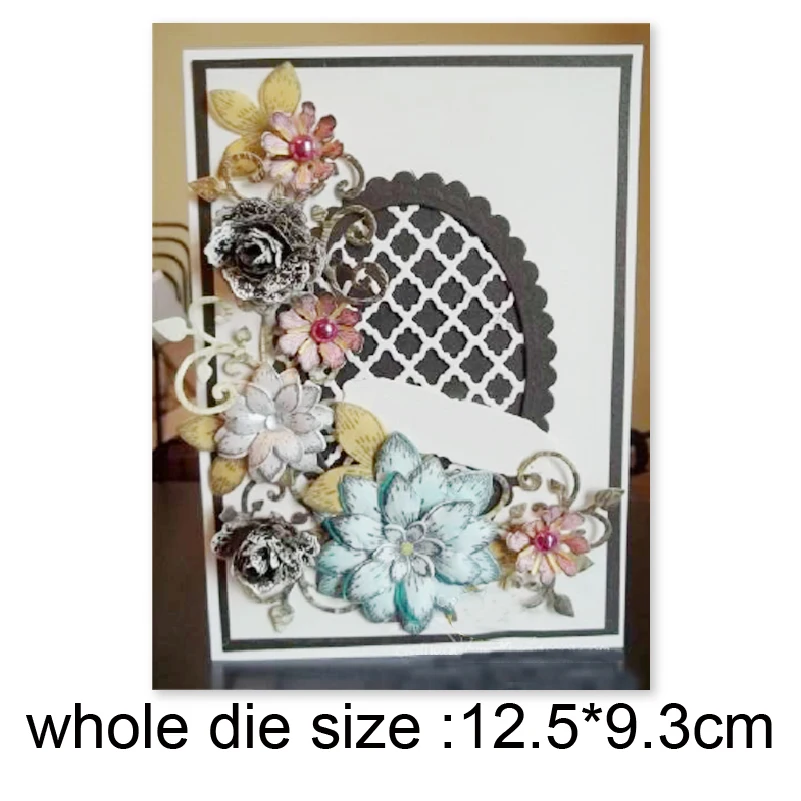 

metal cutting dies oval grid frame cut die mold decoration Scrapbook paper craft knife mould blade punch stencils dies