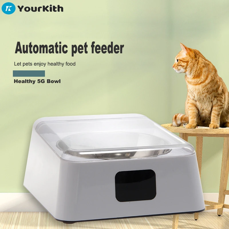 

Электронная фотоемкость YourKith, Умная автоматическая кормушка для домашних питомцев, миска для собак с инфракрасным автоматическим сенсорны...