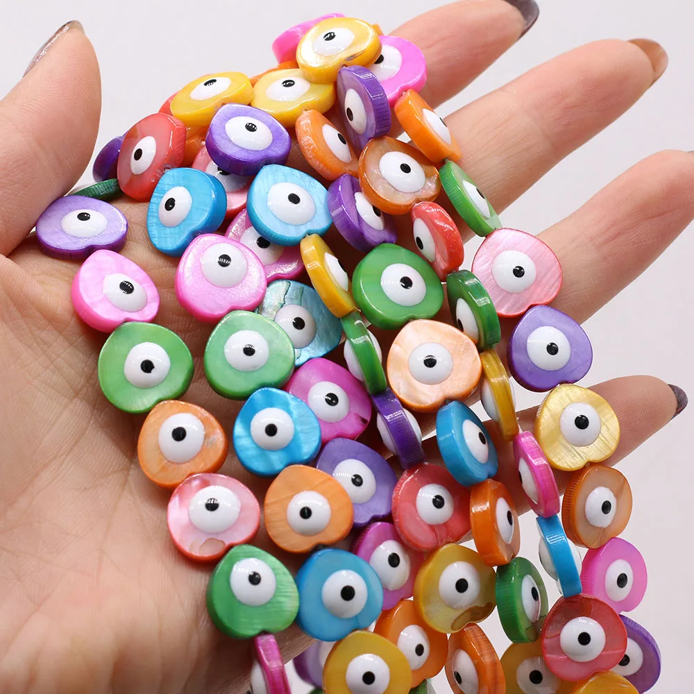 

Natural Freshwater Shell Beads Heart Double sided 12mm for DIY Jewelry Making Necklace Earrings Accessories High Quality Gift