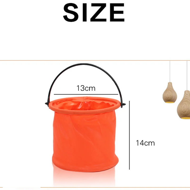 

1Pcs Colored Folding Bucket Multifunctional Fine Art Painting Plastic Washing Bucket Travel Camping Tool Portable Washing Bag