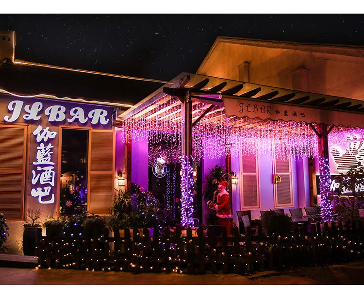 СВЕТОДИОДНАЯ Гирлянда-занавеска Icicle светильник-ледяная полоса водопад