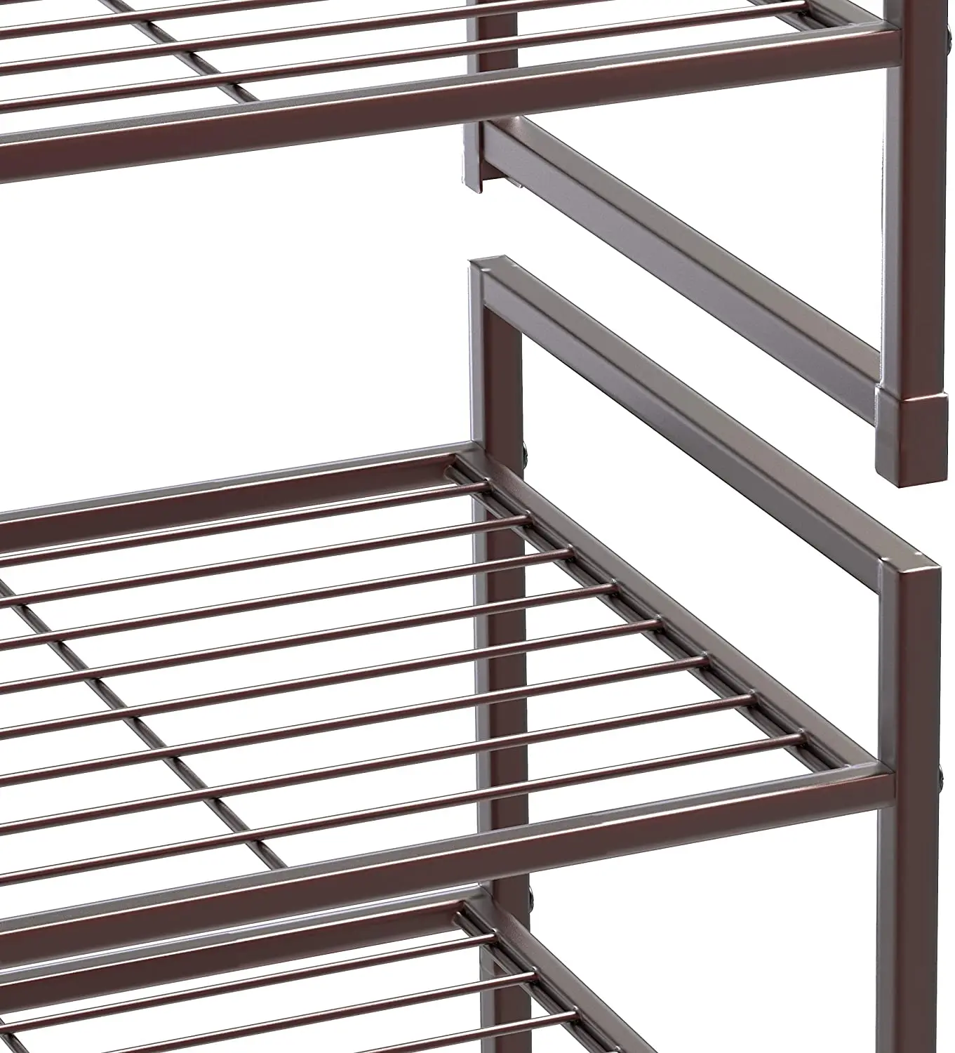 3-Tier Stackable Shoes Rack Storage Shelf | Дом и сад