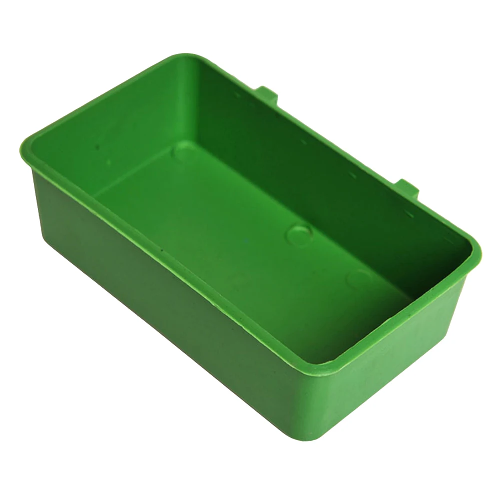 Зеленый Пластик попугай ванна для птицы чистая коробка кормления Еда воды