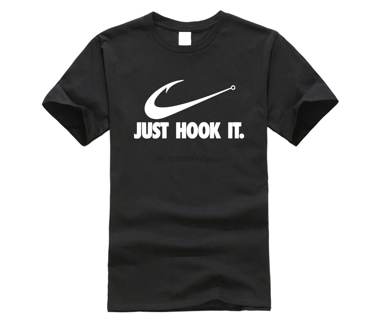 Футболка с надписью JUST HOOK IT Fish Fisherman angl топ изображением карпа полюса морского