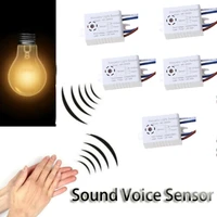 5pc light sensor switch detector sound voice sensor intelligent auto on off smart home control for corridor bath warehouse stair
