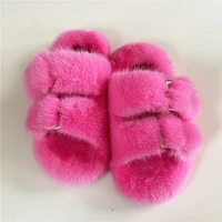 childrens fur slippers fluffy mink fur slippers furry sandals real mink fur slippers girls flat fur slippers