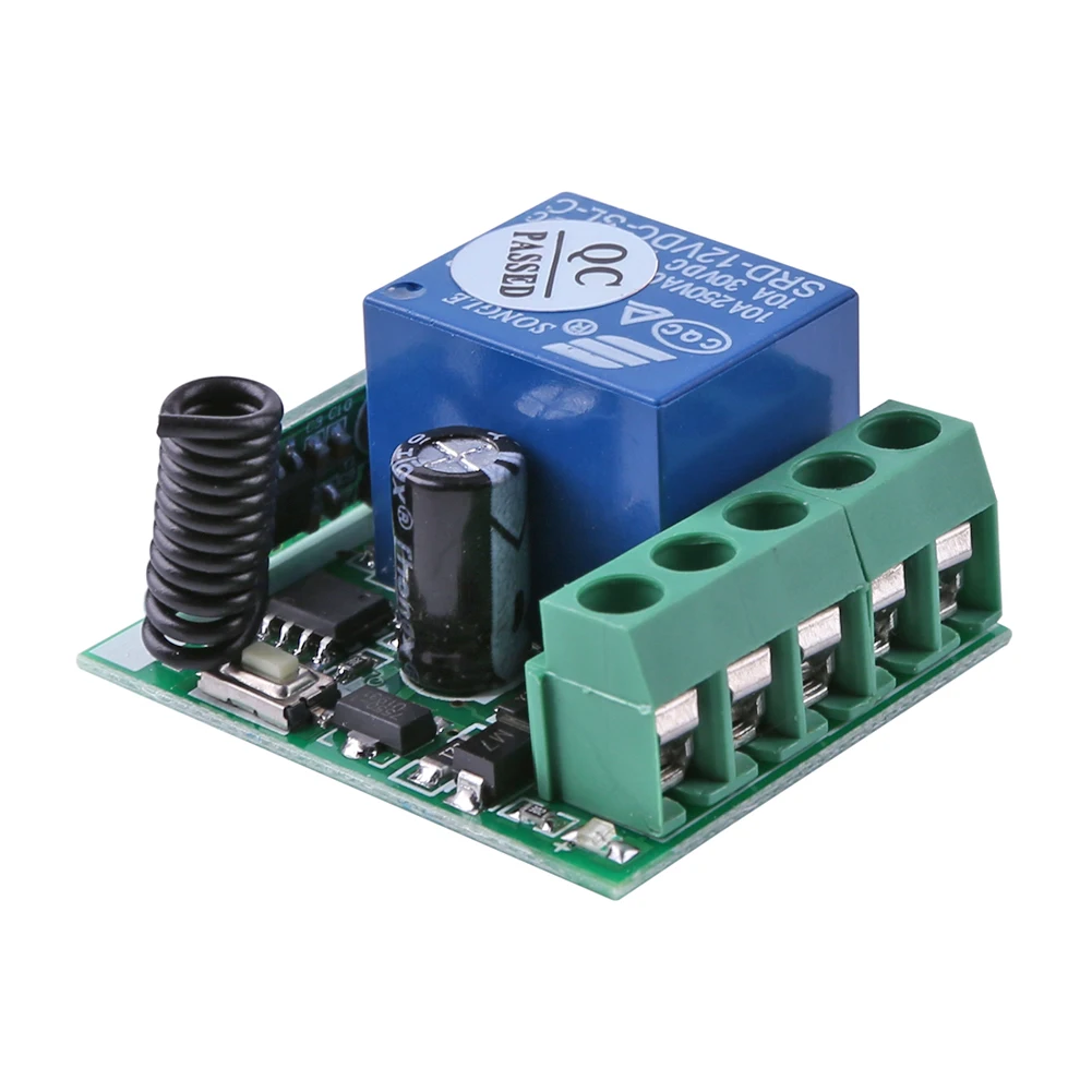 DC 12V 1 CH 433MHz релейный Переключатель приемника модуль для двери гаража