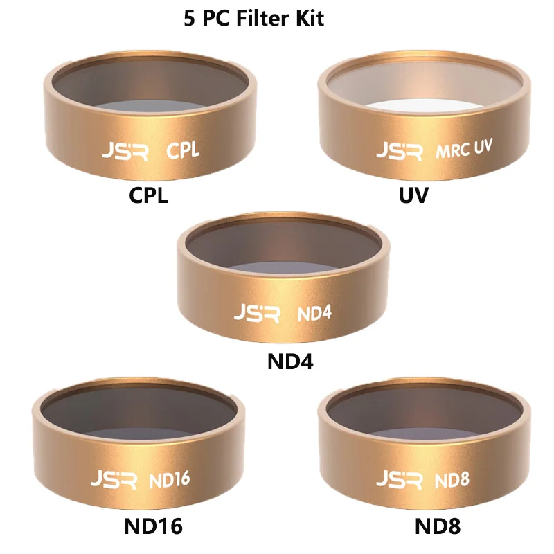 5 PC KIT Фильтр для камеры дрона для Xiaomi Fimi X8 SE CPL UV Star ND 4 8 16 32 фильтры для Fimi X8 SE аксессуары для дрона - Color: 5 PC KIT