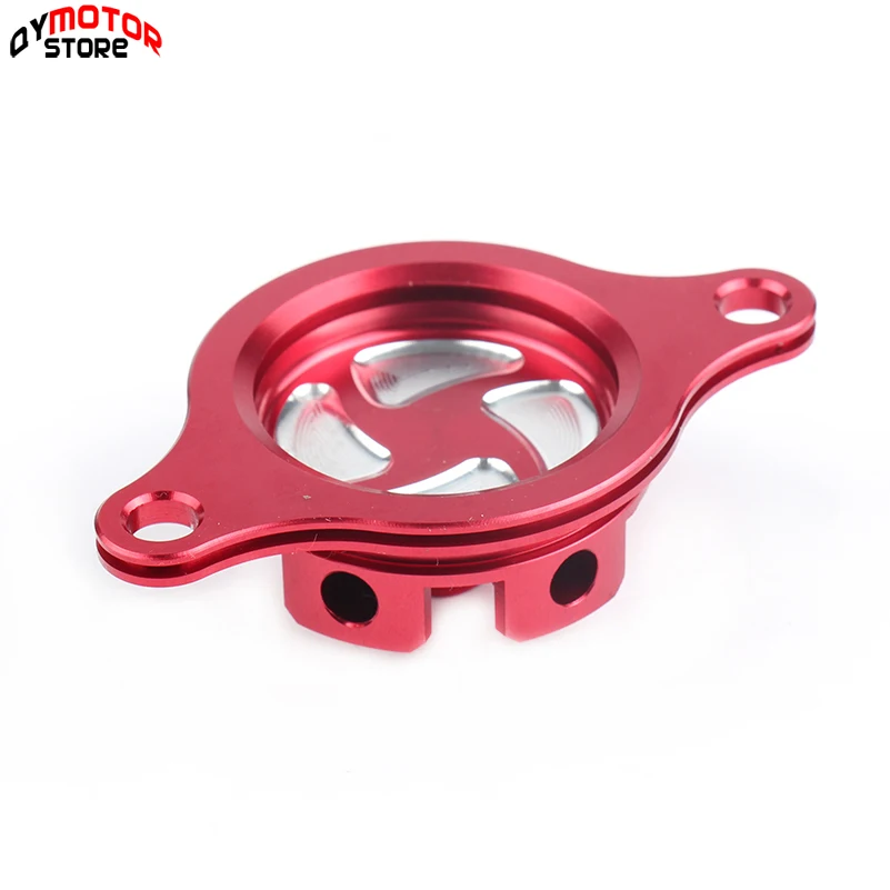 Мотоцикл cnc Заготовка масляный фильтр крышки ДЛЯ CRF 250R CRF250R 2010 2018 MX для