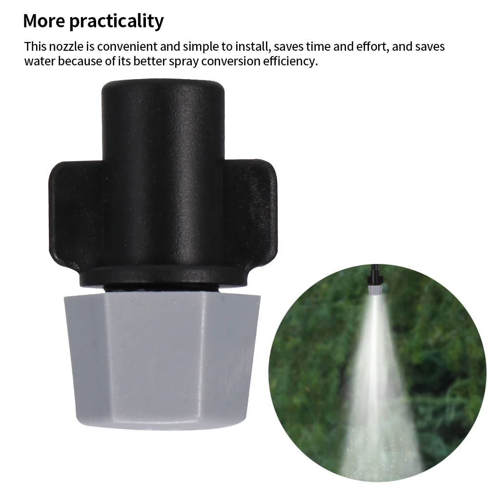 

10pc Female Misting Sprinkler Garden Micro Lawn Greenhouse Water Spray Adjustable Rotary Nozzle Irrigation Atomized Tool