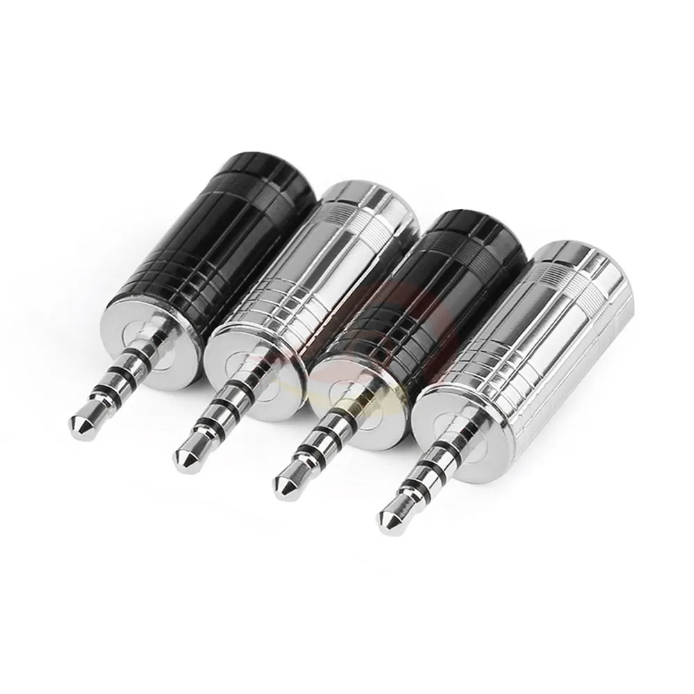 Штекер для наушников 2 5 мм 4 полюса искусственная медь адаптер аудиоразъема