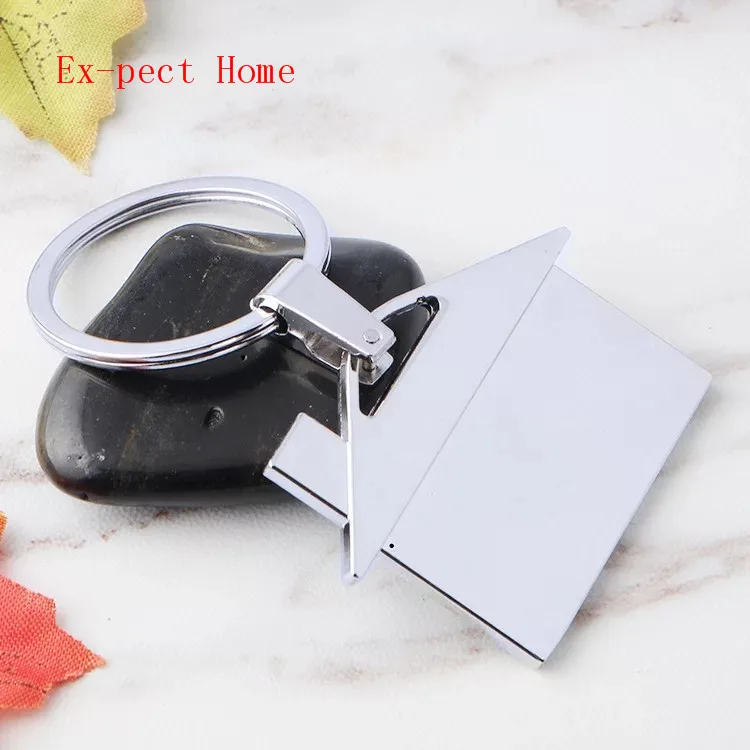 Llaveros de Casa de aleaci&oacute;n de Zinc, llaveros de Casa de Metal en blanco para regalos de bienes ra&iacute;ces, Env&iacute;o Gratis por DHL, 200 unids/lote-4