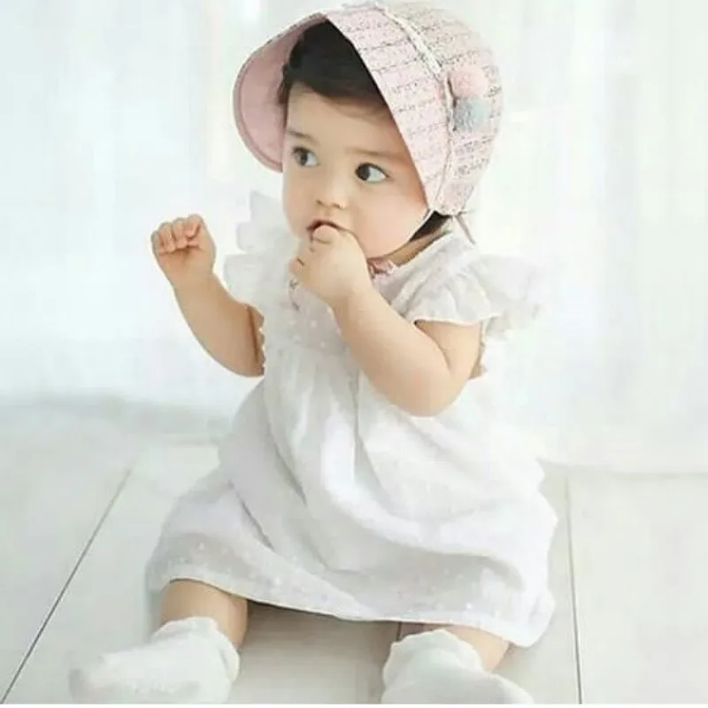 Baby Girls Dress Summer Infant Solid White For Girl Princess Dresses Kids Clothing | Детская одежда и обувь