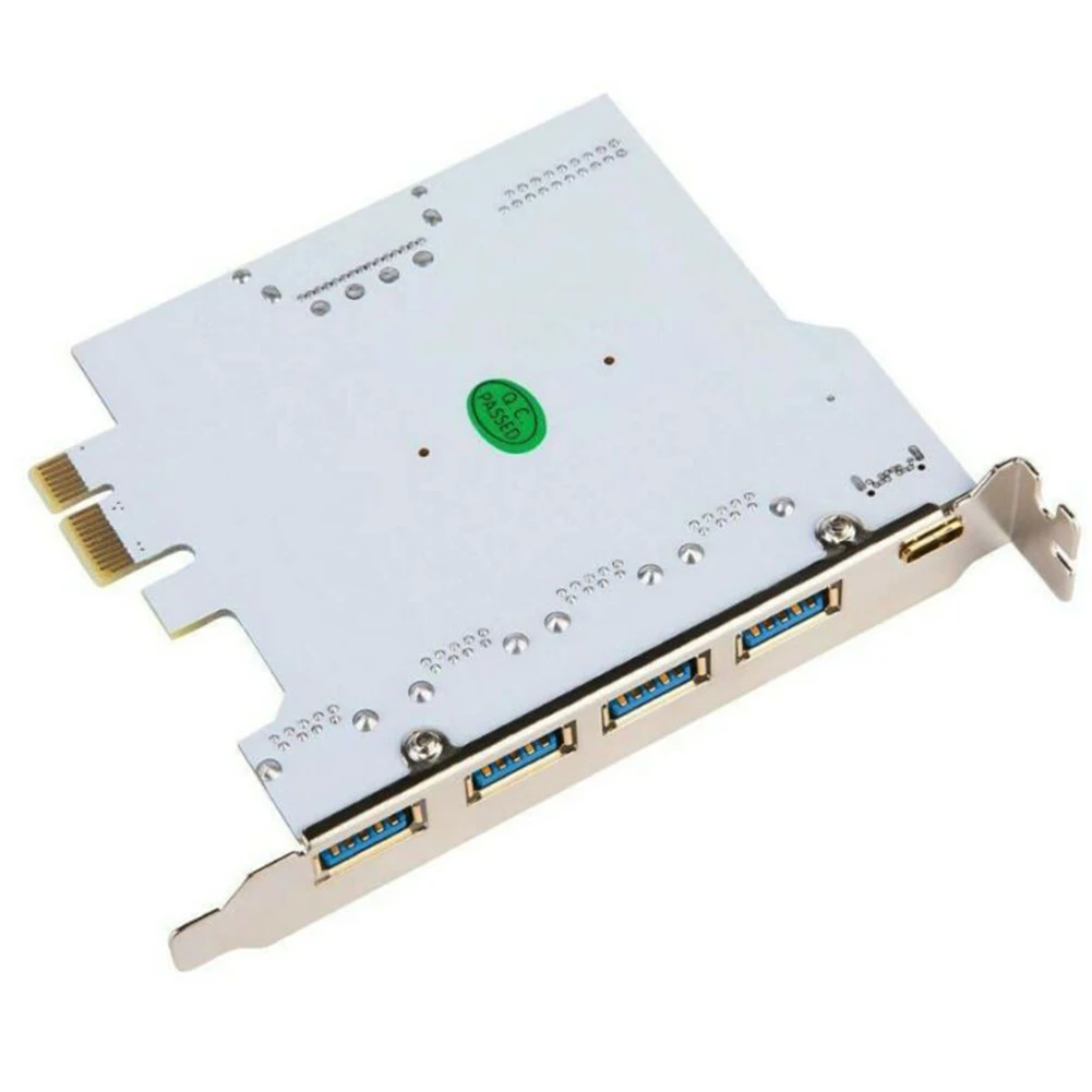 

12*8.2*1.8cm White PCB New USB 3.0PCI-E Type C Expansion Card PCI Express PCI-E To USB 3.1 Card Adapter Accessories