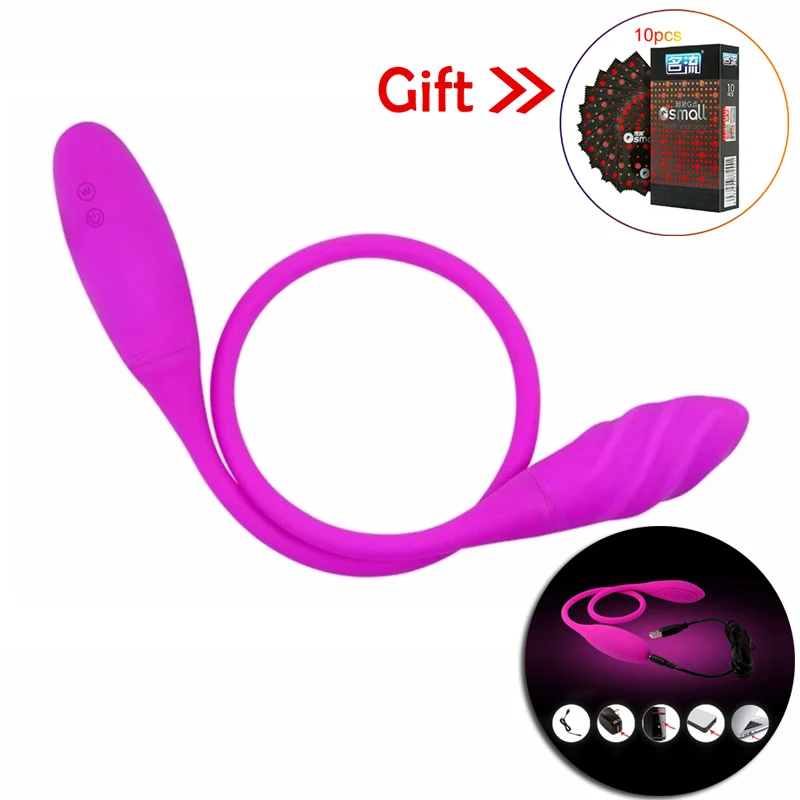 Анальная пробка Вибраторы двойной конец G Вибратор пятна мастурбация влагалища