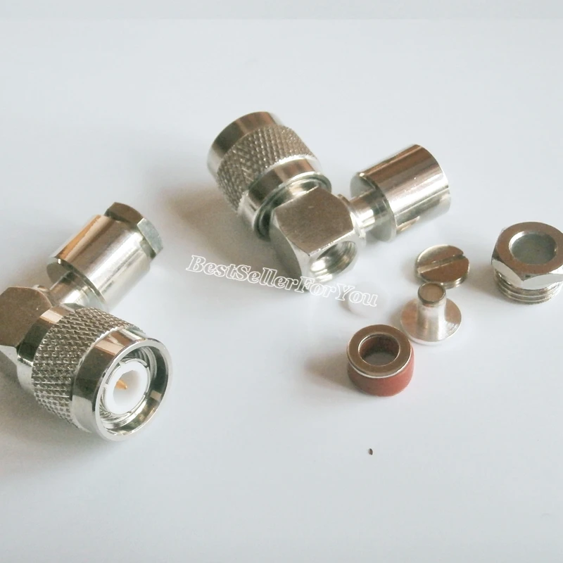 1 шт. разъем TNC штекер прямоугольный зажим RF для коаксиального кабеля LMR195 RG58 RG400 RG142