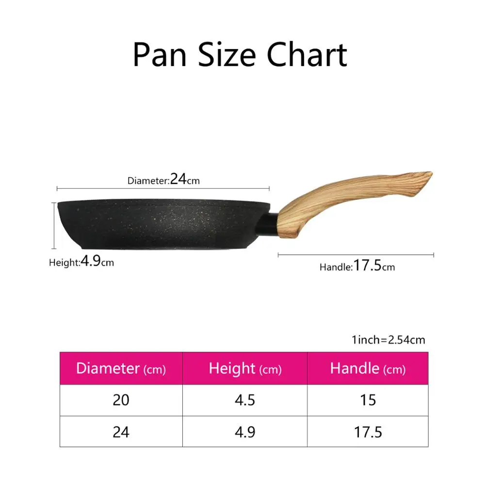 FISSMAN Frying Pan 20-24CM BLACK COSMIC Non-stick Coating Aluminium for Gas Induction Cooker | Дом и сад