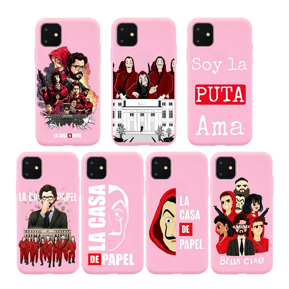 Бумажный чехол для iPhone XR 10 11 Pro max TV La Casa De Papel 8 7 6 6S Plus X XS Max|Бамперы| |