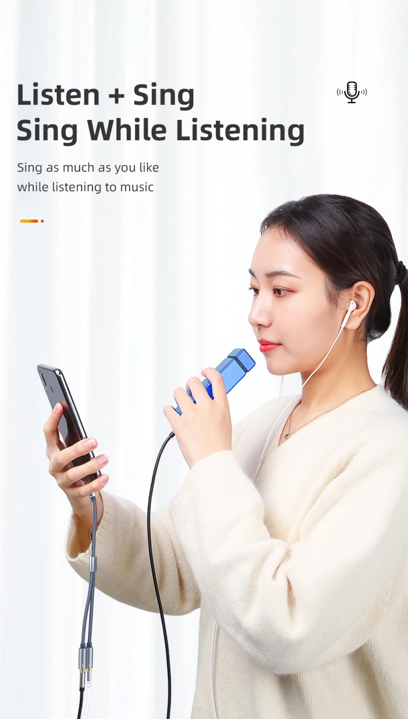 Essager Audio сплиттер для наушников Aux кабель 3 5 мм разъем штырь-двойной гнездо Mic Y