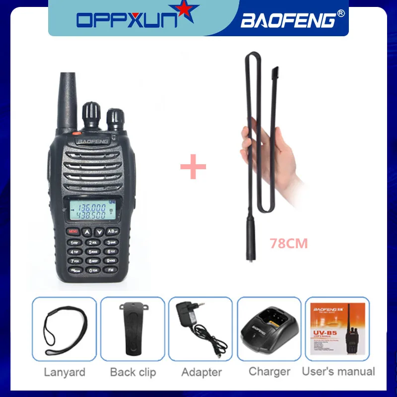 Baofeng UV-B5 иди и болтай Walkie Talkie “иди UVB5 двухдиапазонный УКВ 5 Вт 99CH fm-передатчик