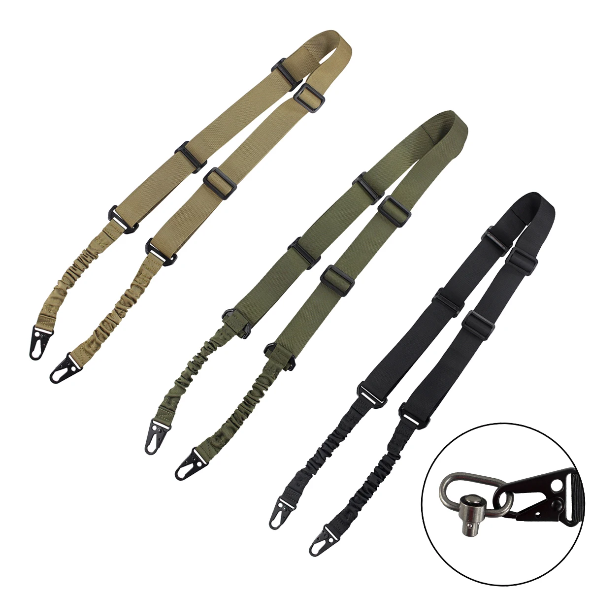 

Tactical Nylon 2 Point Rifle Gun Sling Shoulder Strap Outdoor Rifle Sling With Metal Buckle Shotgun Gun Belt Hunting Accessories