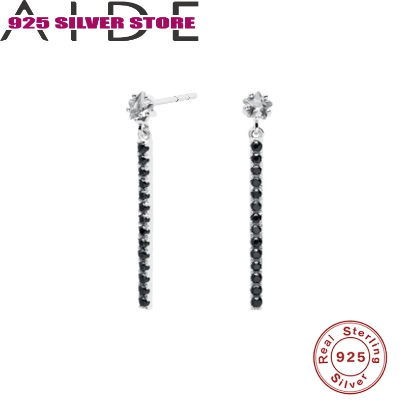 

Aide Earrings Stud 925 Sterling Silver Earrings Fine Jewelry Geometry Brincos Bijoux Stud Earrings Korean Earrings Jewelry Brand